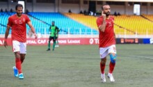 Mohamed Maghdy, auteur du 2e but d'Al Ahly lors de la victoire (0-3) sur l'AS Vita Club.