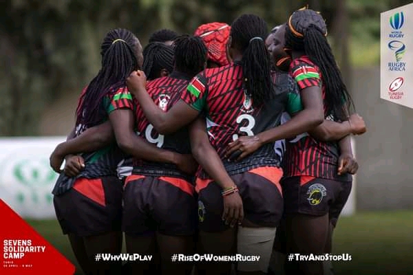 Les Lionnes de rugby du Kenya.