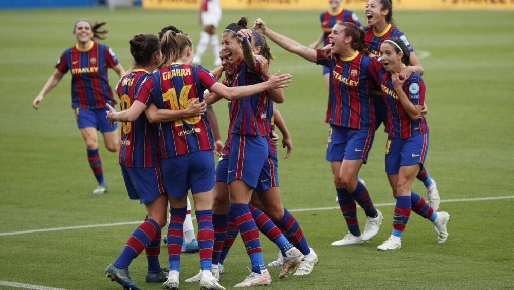La joie du Barça féminin qualifié en finale de la Ligue des champions