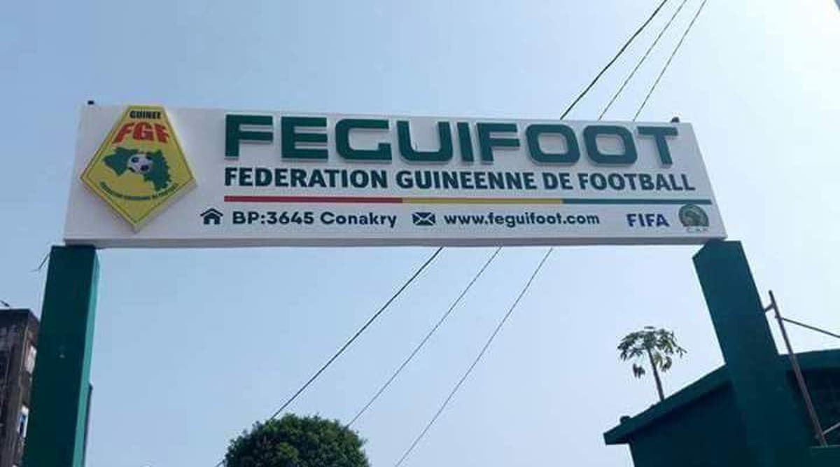 La devanture siège de la Fédération guinéenne de football.