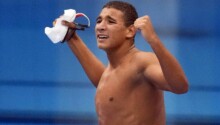 Ahmed Hafnaoui médaillé d'or au 400 m nage