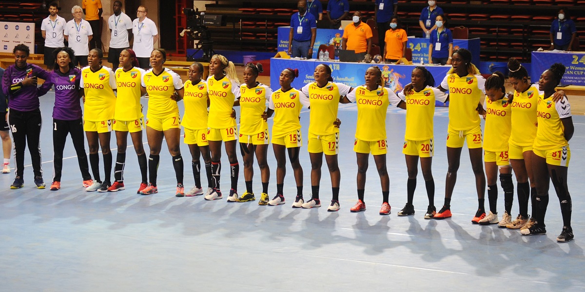 La sélection féminine de handball du Congo.