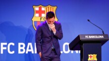 Lionel Messi émotion conf de presse