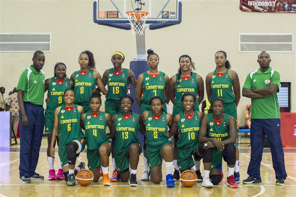 La sélection camerounaise de basket.