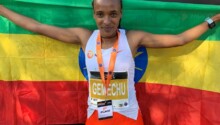 Tsehay Gemechu-semi marathon de Copenhague