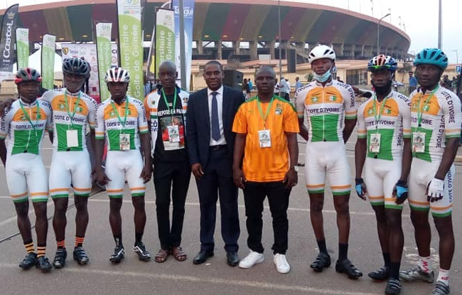 L'équipe ivoirienne cyclisme. 